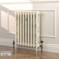 CI-RK760-CRM-LG-LS03 - Rook Cream 2 Column Victorian Cast Iron Radiator H760mm x W777mm CI-RK760-CRM-LG-LS03 - Rook Cream 2 Column Victorian Cast Iron Radiator H760mm x W777mm